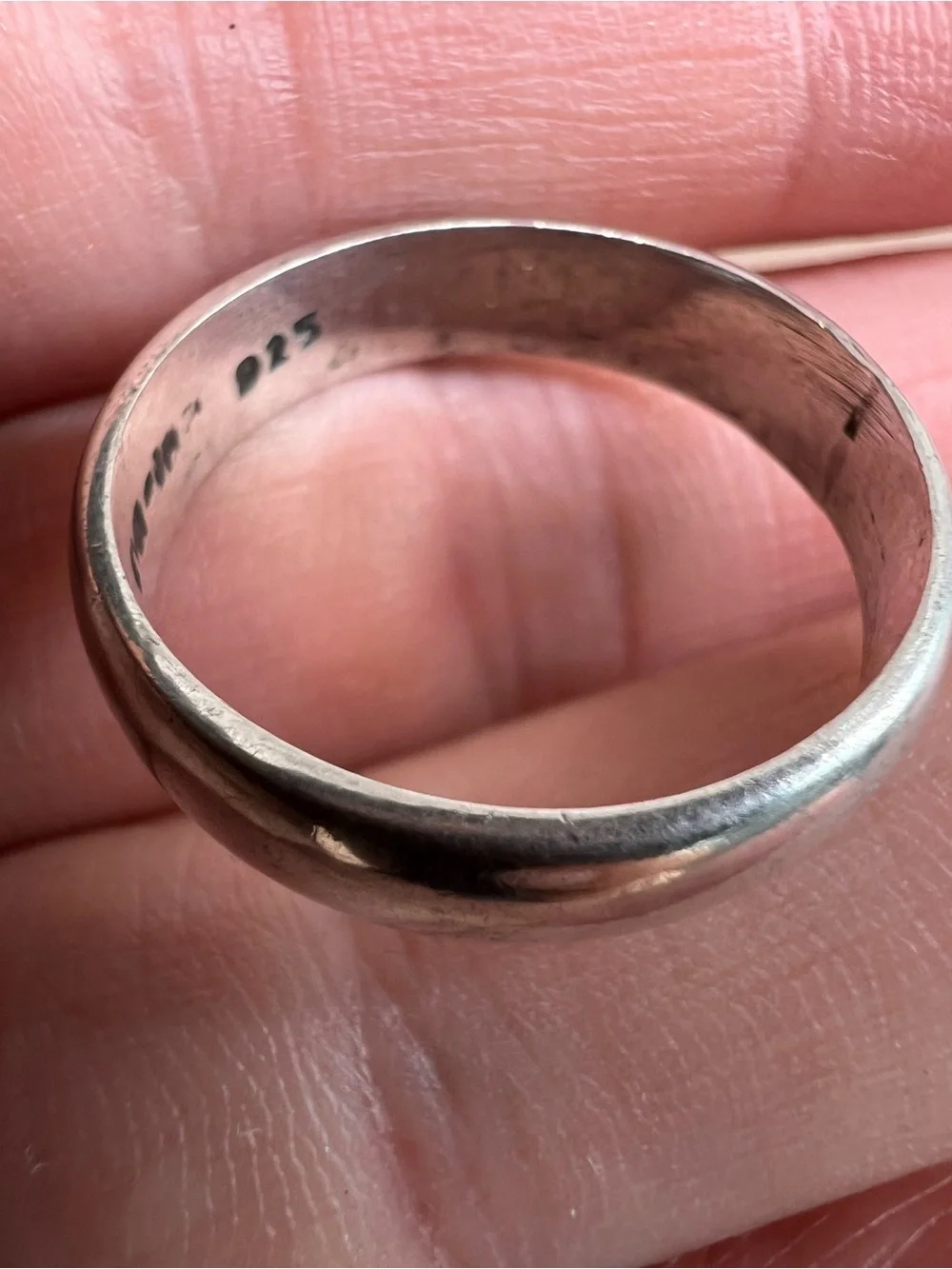 Classic Sterling Silver Men’s Dome Band Ring